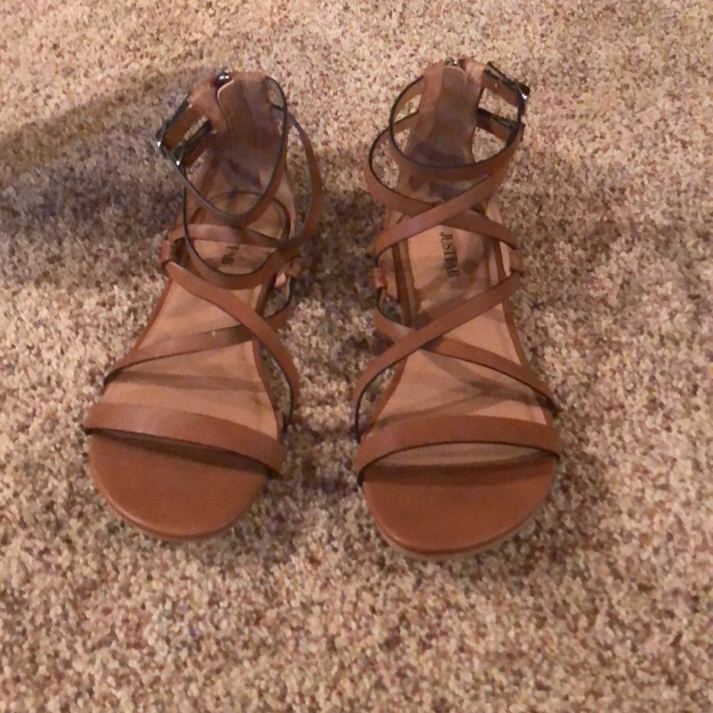 Brown Strappy Sandals